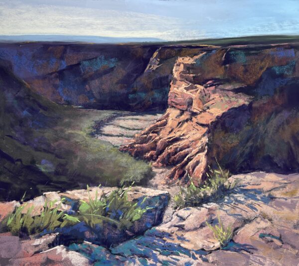 pastel, soft pastels, art, landscape, Moab, arches, desert, artist, painting