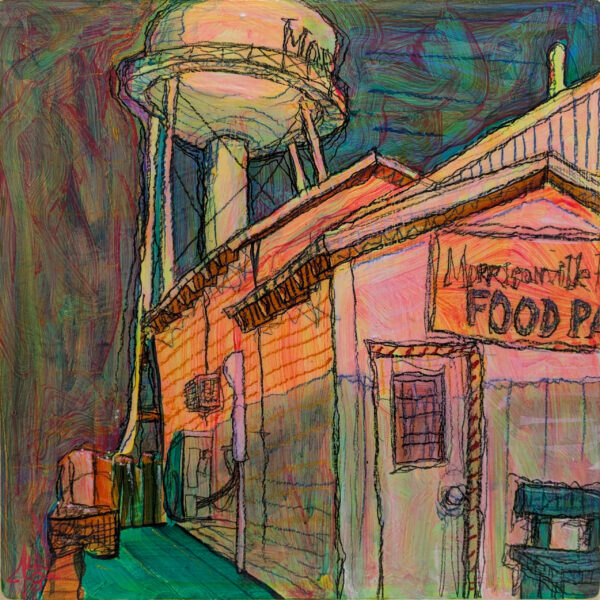 Plein Air Morrisonville, IL Pop. 997 Water Tower & Food Pantry